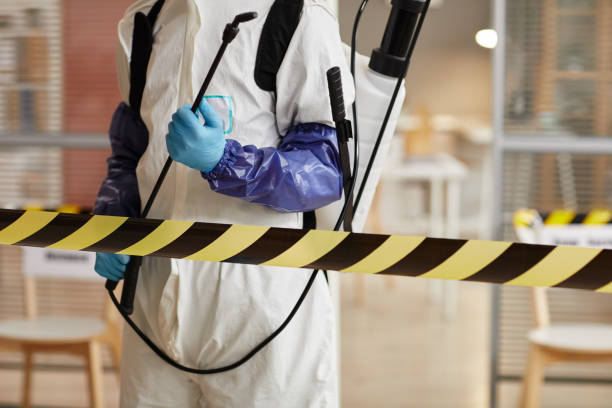 Professional Biohazard Cleanup technician working in Chichester, NH